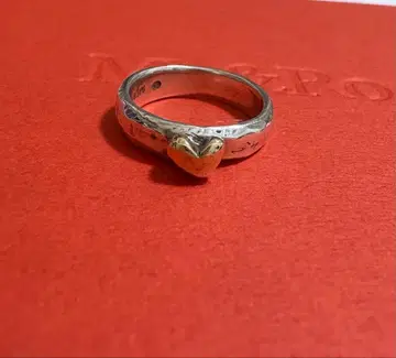 Me&Ro 실버와 골드의 하트형 반지