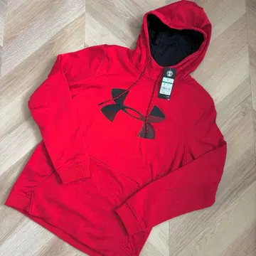 [ 미사용 새상품 ] 언더아머 레드 후드티