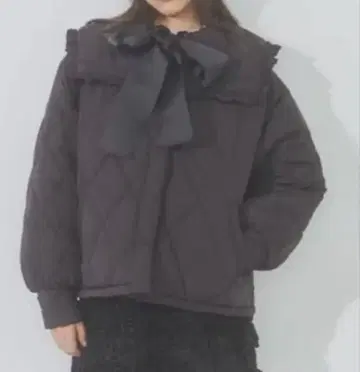 merry jenny 퀼트 리본 자켓 아우터 다운