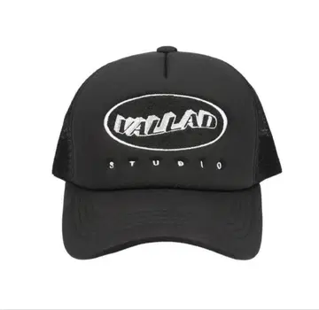 VALLAD 로고 메쉬 캡 2025 캡 블랙 vallad