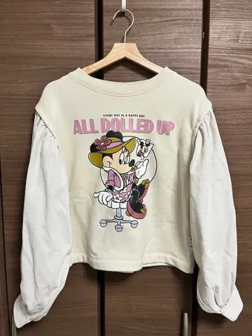 Disney MOUSSY / 코듀로이 절개 벌룬 슬리브 트레이닝복