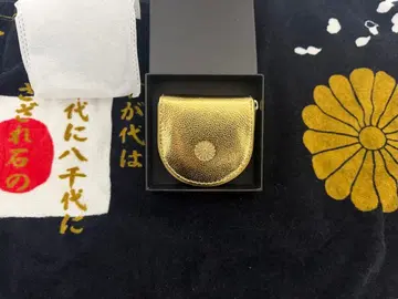 새상품 황궁 골드 컬러 골드 가죽 코인 케이스