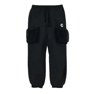 크로노스 CRONOS 블랙 메쉬 포켓 카고 팬츠