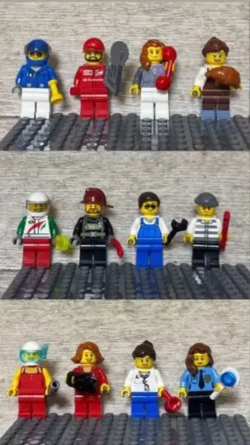 레고 미니피규어 세트 12개