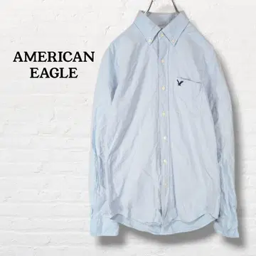 아메리칸 이글 버튼 다운 긴팔 셔츠 [ XS ] 라이트 블루