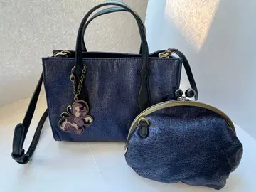 [ 새상품급 ] ANNASUI 숄더백 가마구치백 2way 나비 참 포함