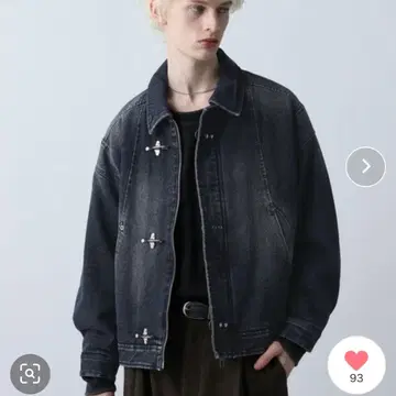 HARE 나카와타 파이어맨 버클 데님 블루종