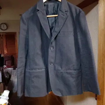 네이비 싱글 버튼 블레이저