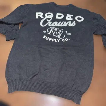 미착용 로데오 크라운즈 긴팔 니트 원피스 스웨터 다크 그레이