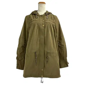 새상품급 구제 의류 자켓 풀 집업 탈부착 가능 후드 부착 L 올리브 그린