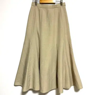 a.v.v 베이지 플레어 스커트 허리밴딩 XS 이토킨