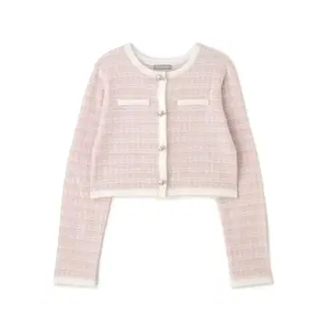 팬시 트위드 니트 자켓 질스튜어트