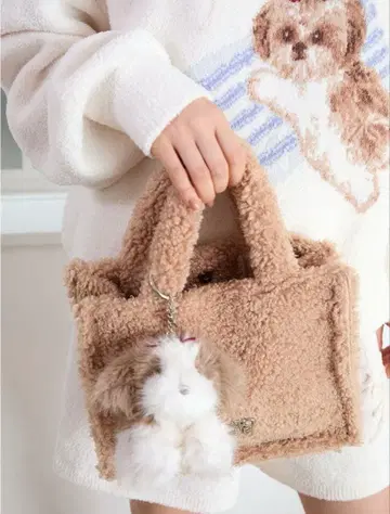 젤라또피케 복슬복슬 시츄 인형 귀여운 봉제 인형 참