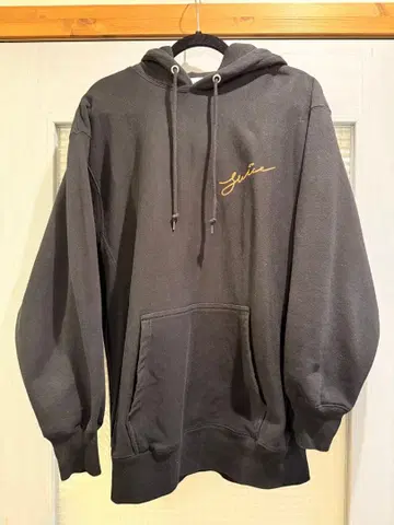 JUICE 풀오버 속기모 후드티 블랙 XL