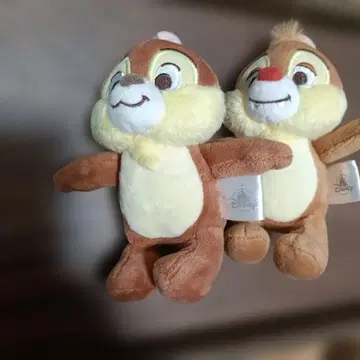 도쿄 디즈니랜드 칩 데일 봉제 인형 약 15cm 정품