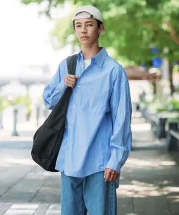 새상품 Relax Fit 릴랙스핏 레귤러 카라 셔츠