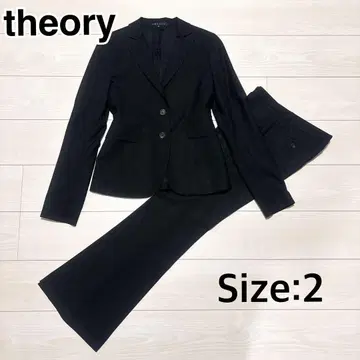 [새상품급] theory 플레어 팬츠 수트 사이즈 2 블랙