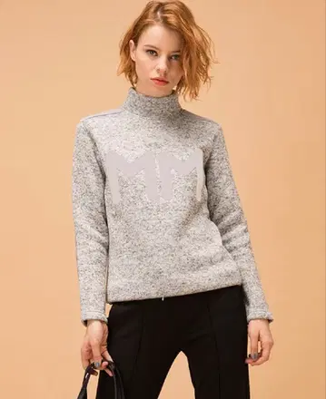 [ 새상품 ] muta MARINE 니트 절개 풀오버 그레이 여성 사이즈