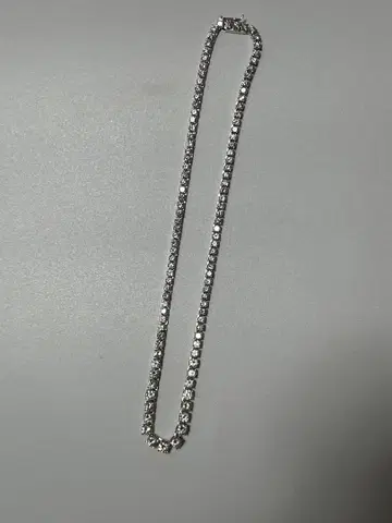 크리스탈 다이아몬드풍 목걸이 925