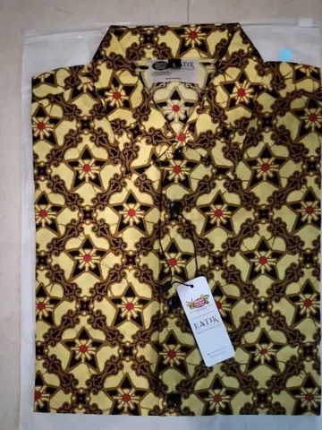 불가사리맨 패턴 바틱 셔츠 L 사이즈