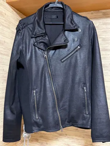 남성용 라이더 자켓 검정 블랙