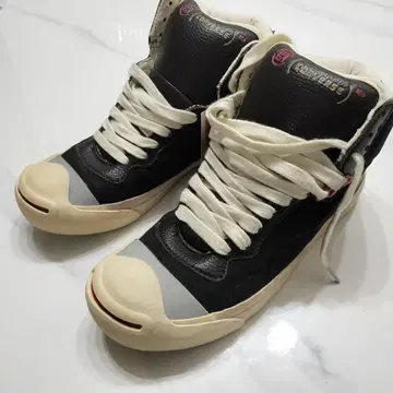 [ 하자품 ] CONVERSE 잭퍼셀 MID 블랙 스니커즈