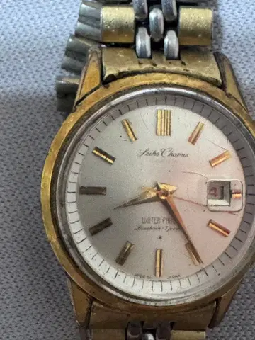 Seiko Chorus 수동 와인딩 시계 실버/골드