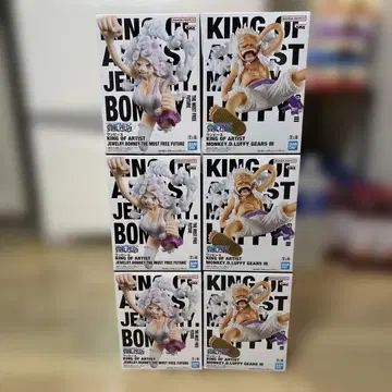 [미개봉] [6개 세트] 원피스 루피 보니 니카 피규어