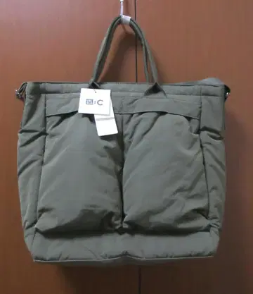 [ 미사용 택 포함 ] UNIQLO:C 2WAY 유틸리티 백 올리브