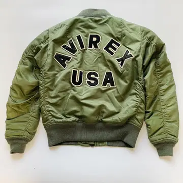 AVIREX 아비렉스 MA-1 남성용 플라이트 자켓 M 카키