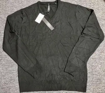 [ HALHAM ] V넥 스웨터 L 사이즈 블랙