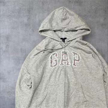 00s 갭 Gap 그레이 집업 후디 빅 로고