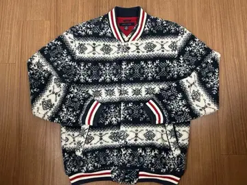 TOMMY HILFIGER 노르딕 무늬 플리스 자켓 XL