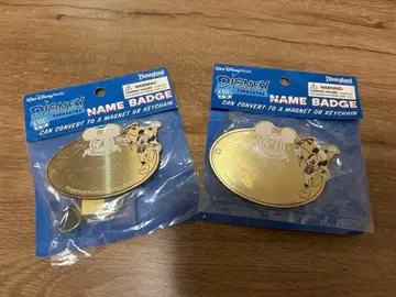 디즈니 50주년 네임택 배치 키체인 미국 캘리포니아