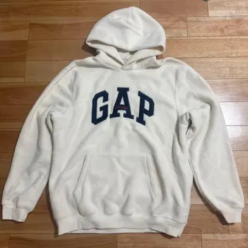 GAP 복슬복슬 로고 후드티 L