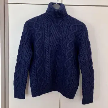 랄프 로렌 터틀넥 스웨터 니트 케이블 짜임