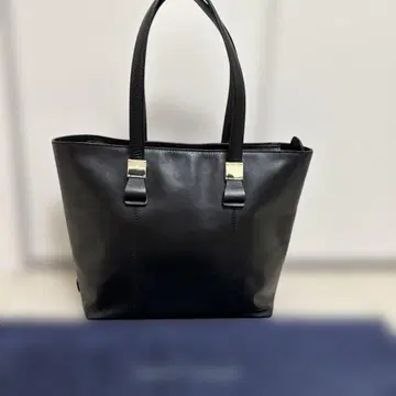 블랙 가죽 토트백