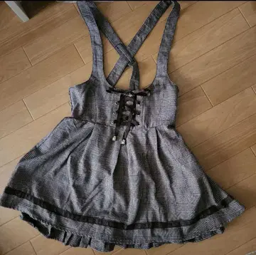 리즈리사 리즈멜로 원피스 브라운 체크