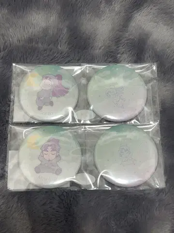 닌타마 란타로 별자리 패턴 캔뱃지 세트 타치바나 센조 시오에 분지로