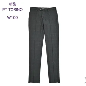 [ 새상품 56사이즈 ] 피티 토리노 스트레치 글렌체크 슬랙스 팬츠