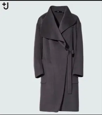 미사용 새상품 UNIQLO +J 캐시미어 블렌드 노카라 코트