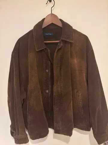 NAUTICA 노티카 브라운 워시드 코듀로이 블루종 남성용 M
