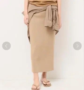 Deuxieme Classe 하프 밀라노 니트 스커트