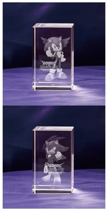 소닉 x 쉐도우 제너레이션즈 3D 크리스탈 소닉&쉐도우