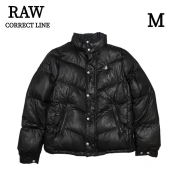 RAW 다운 자켓 [ M ] 블랙 계열 두꺼운 원단