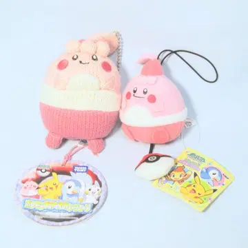 피크 아미구루미 키체인 & 밴딩 끈 포함 2단 봉제 인형 포켓몬