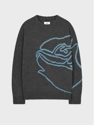 sinoon Rose Flower Pullover Knit 차콜