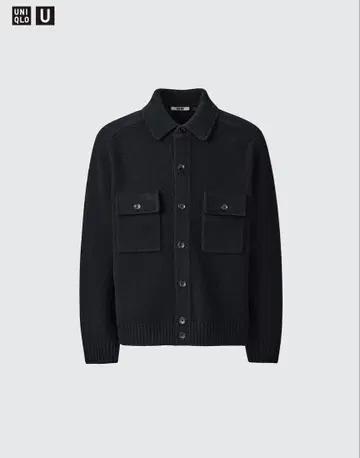 UNIQLO U 라무 니트 자켓 L 블랙