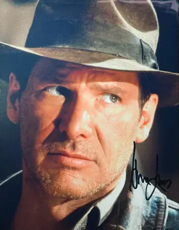 해리슨 포드 친필 사인 사진 스타 워즈 인디아나 존스 l