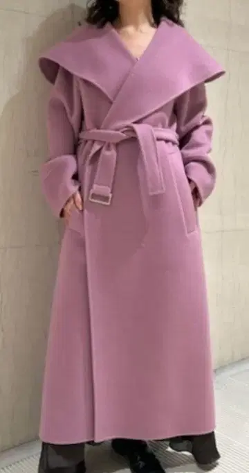 FRAY.ID 빅 칼라 리버 롱 코트